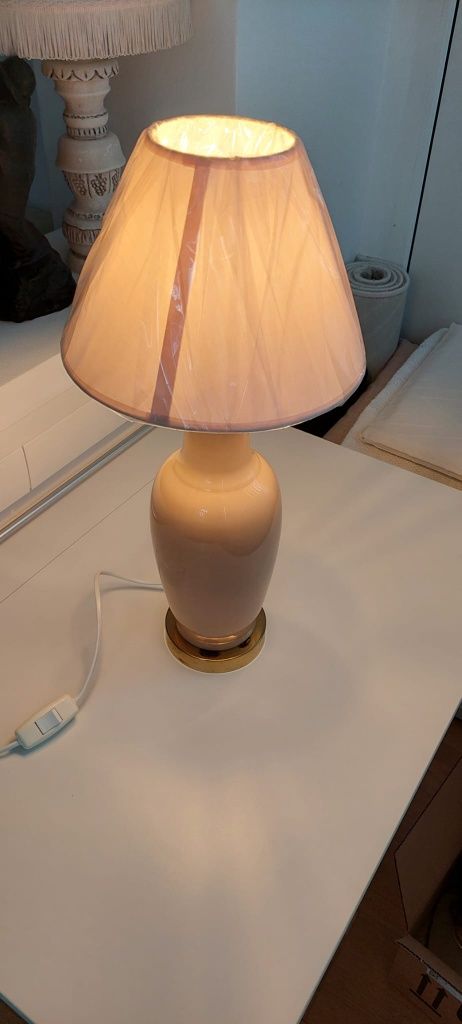 Lampa veioza vintage colectie ceramica alama Anglia 1970