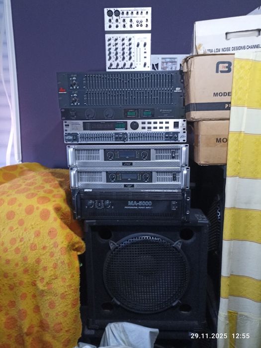 Продам активные колонки  микшеры усилители