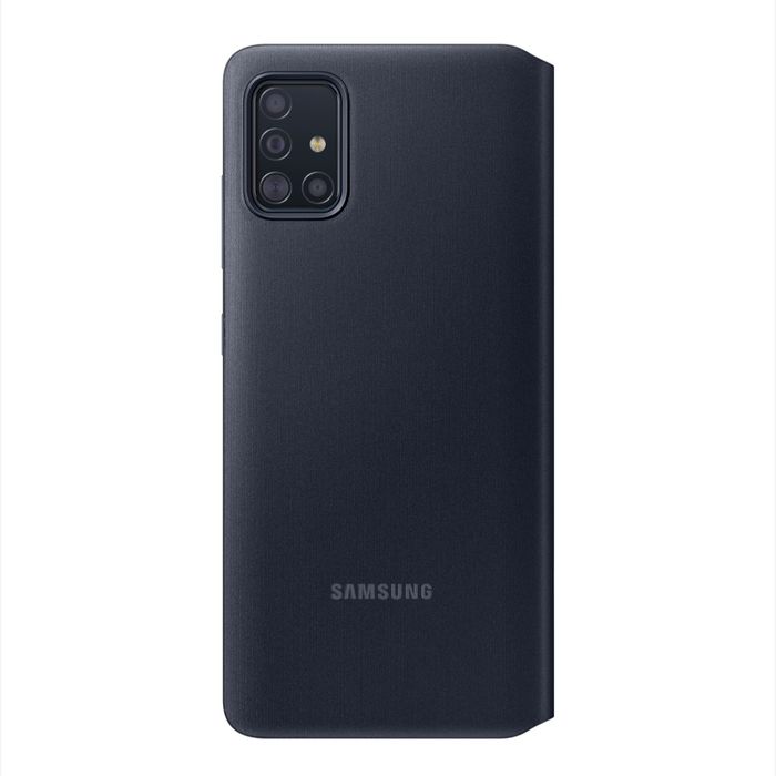 Husa smart activa originala Samsung S View Wallet Cover A51 4G negru