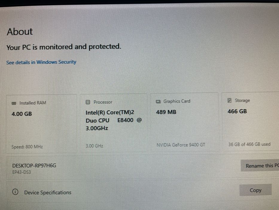PC:Calculator Intel Core 2 Duo