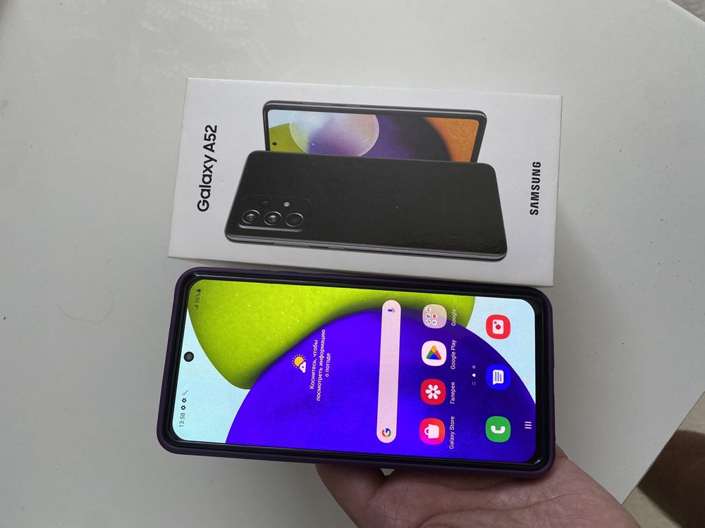 Смартфон Samsung Galaxy A52 6 ГБ/128 ГБ черный