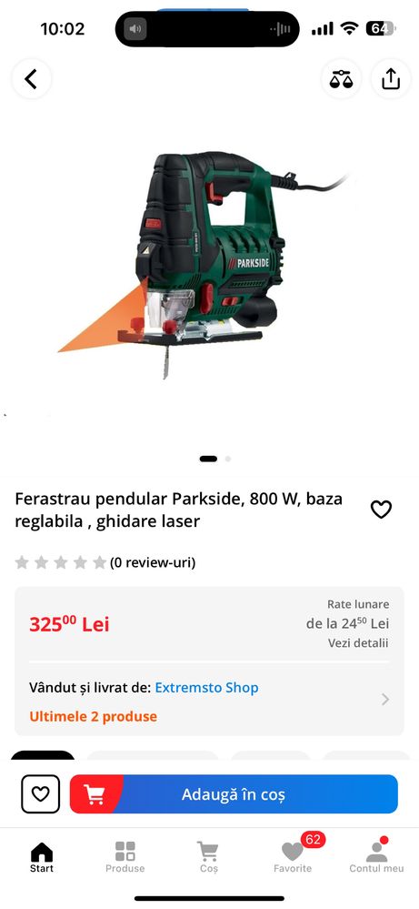 Fierastrau pendular Parkside sigilat Nou