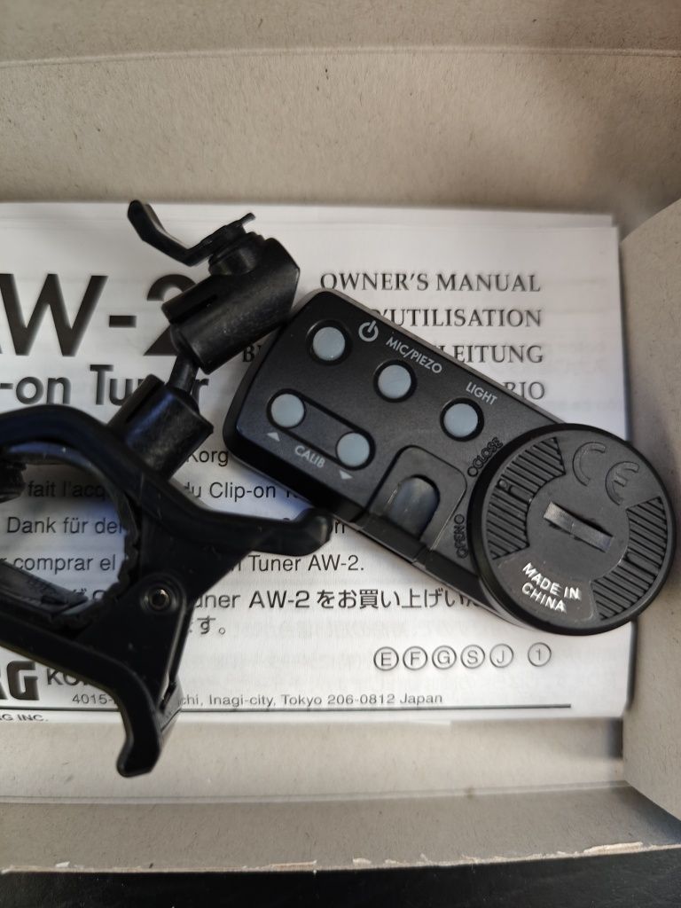 Korg AW-2G Clip-on Tuner Chromatic