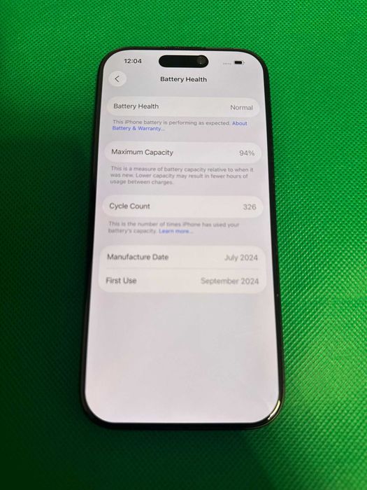 Apple iPhone 16 Pro  128GB  5G  Black Titanium