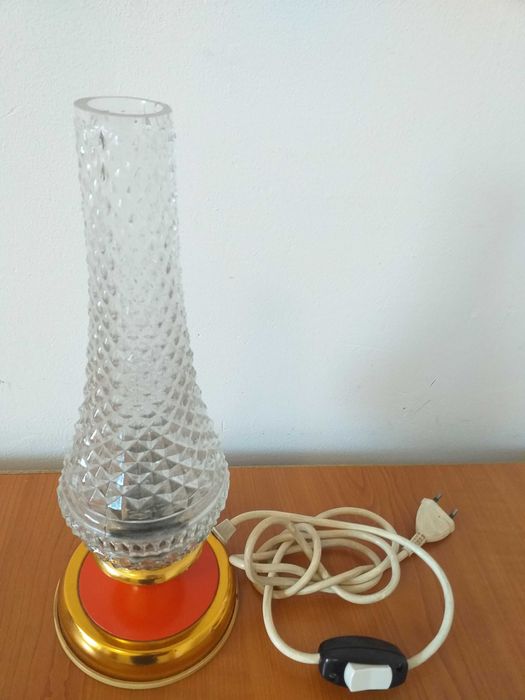 Veioza/lampa veche semicristal,anii 1970,made in Germania/vintage