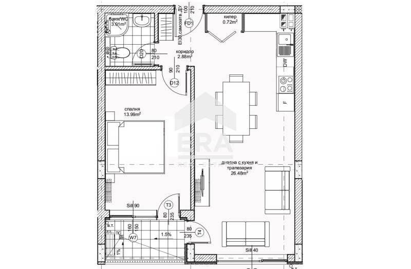 Продава се Двустаен апартамент в Варна, Възраждане 2 - 66 кв.м за 1917 €/кв.м - Снимка #5