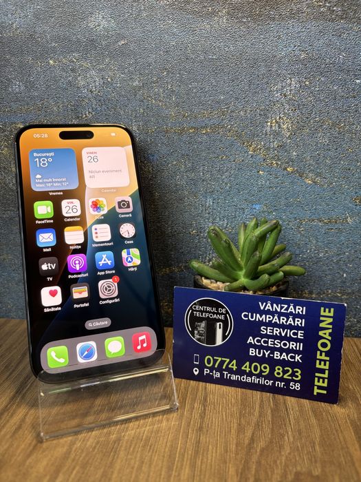 Iphone 15/128Gb/Garantie 2Ani Centrul de Telefoane/Rate