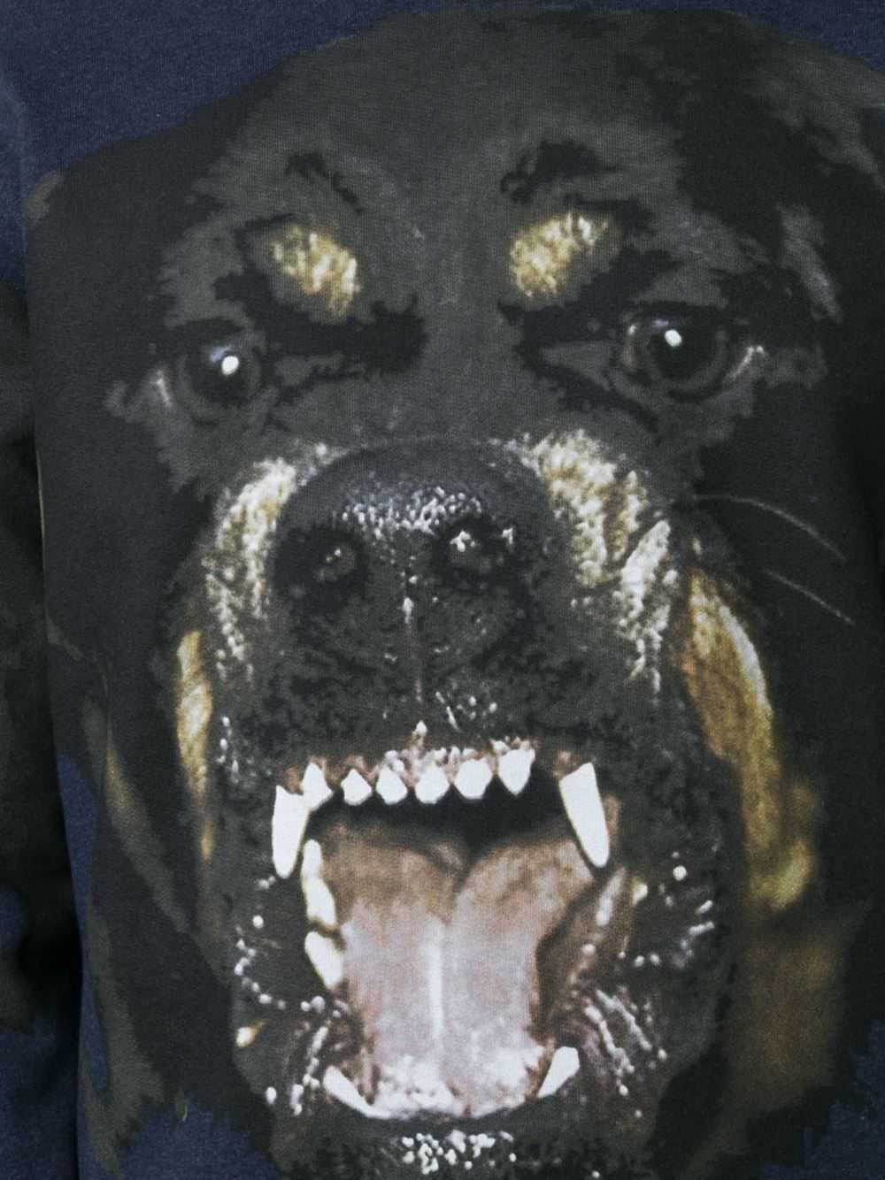 GIVENCHY Blue Rottweiler Print Мъжка Блуза тип Пуловер размер M