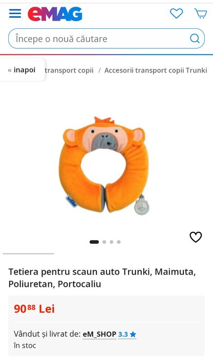 Perina protectie gat ideala pentru calatorii