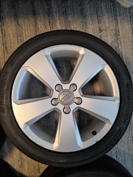 Jante Audi Originale 17 5x112 cu anvelope de vara 225 45 R17