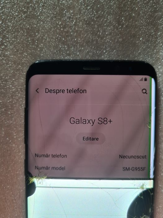 Samsung S8 PLUS Senzor amprenta Suport sim dual Husa flip Maple gold