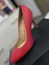 Pantofi rosii din piele marime 37
