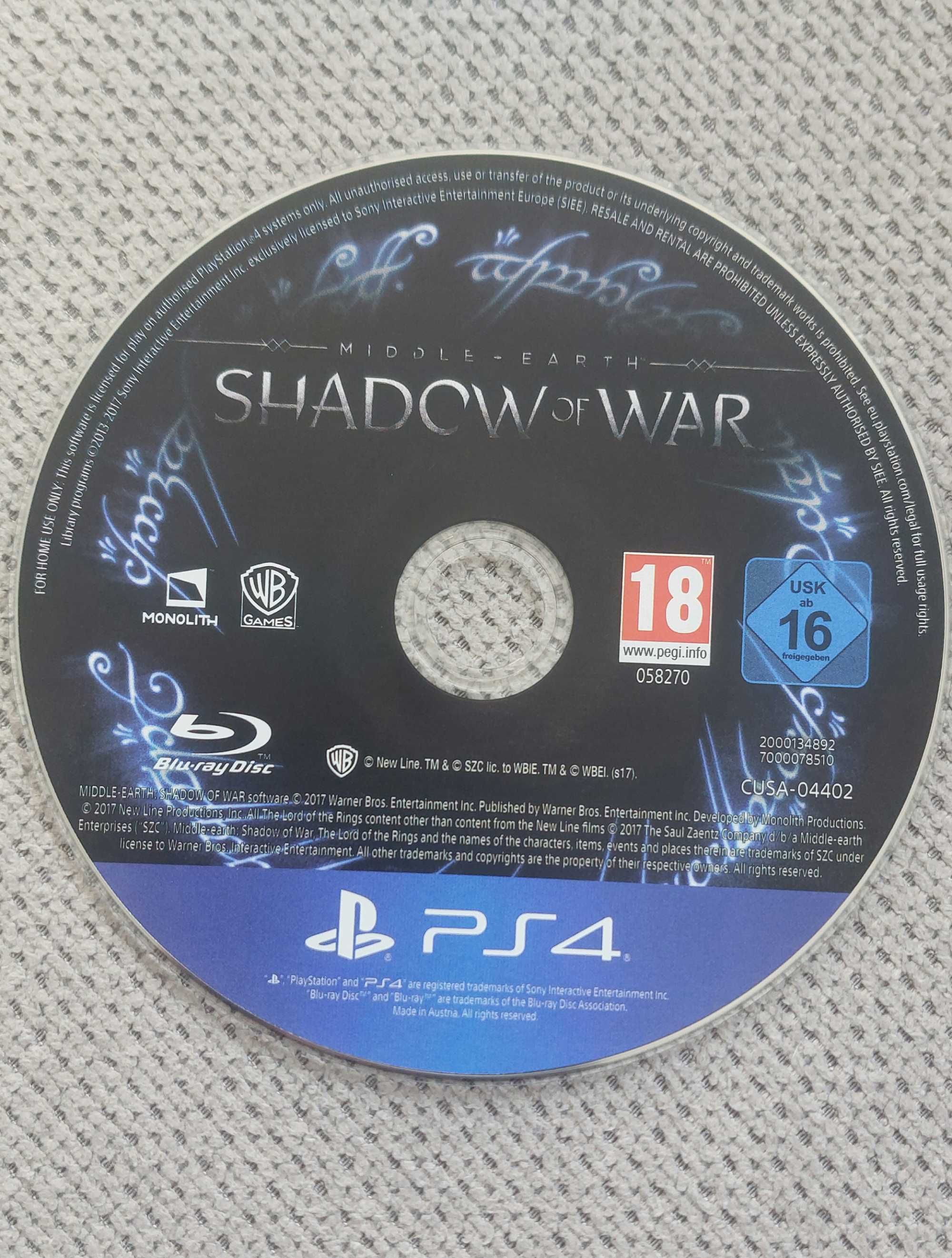 Shadow of War: Middle Earth за PS4