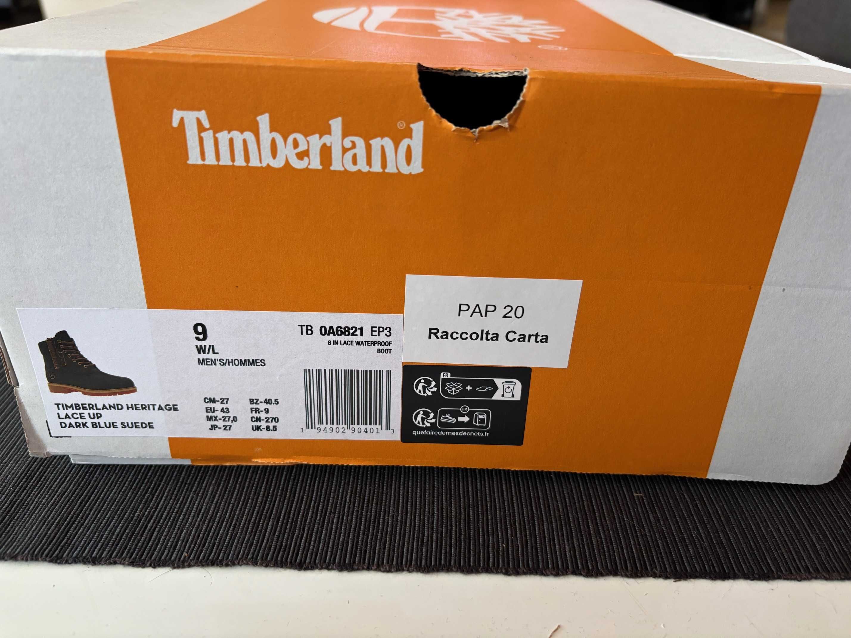 Мъжки сини велурени боти Timberland