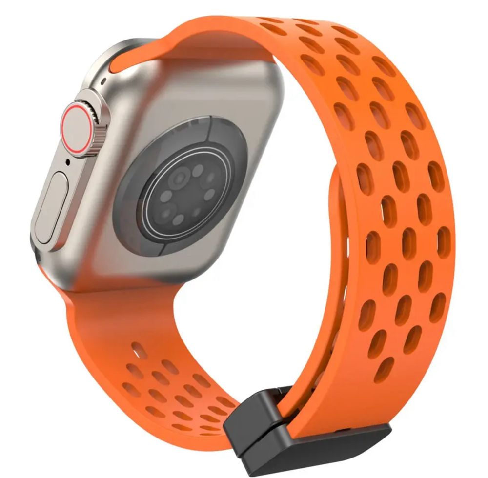 Curea Husa Silicon Perforat Magnetic Compatibila Ceas Apple Watch