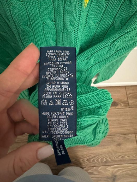 Pulover femei Ralph Lauren Cable Knit – Verde,Mărime S