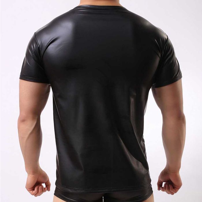 Tricou tip piele pentru barbati sexy fashion fetish