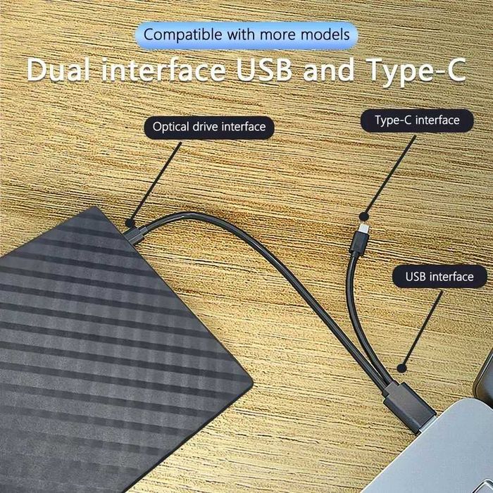 USB 3.0+TypeC DVD RW для ноутбуков и настольных PC Original 100%