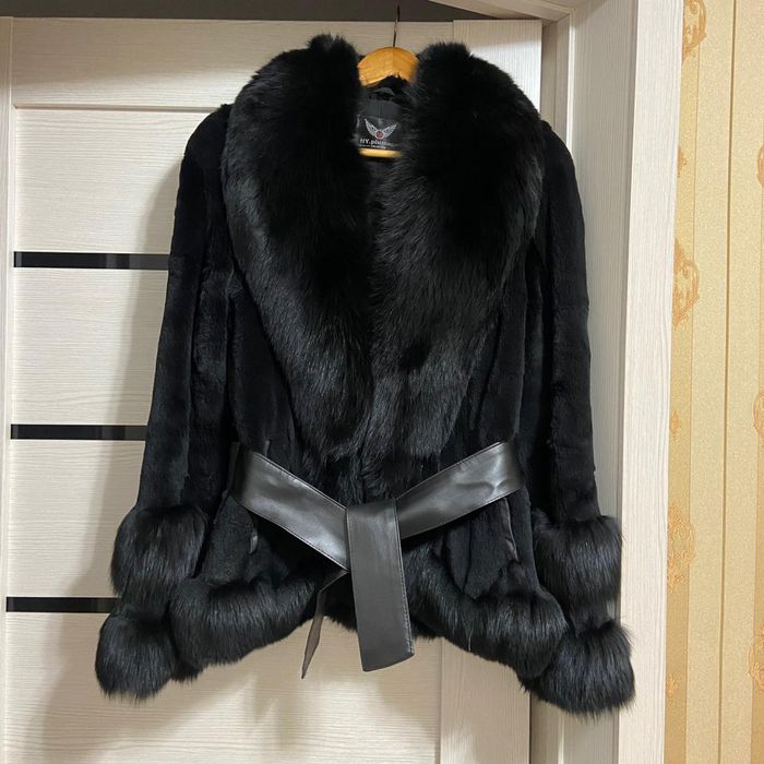 зимняя шубка из песца