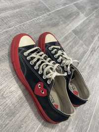 Converse x Comme des Garcons PLAY Chuck Taylor 70 Low Top Red Sole