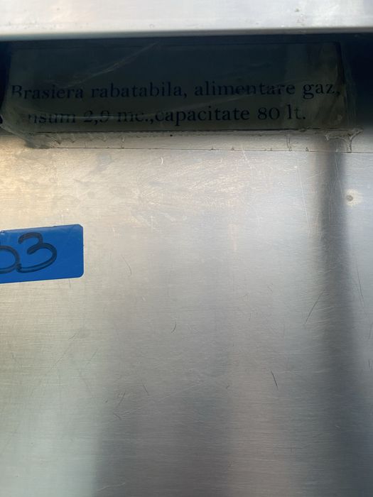 Marmita Brasiera 80l Bertos pe gaz