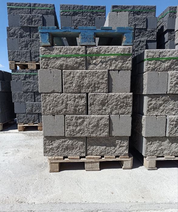 Заборные кирпич, Рванные кирпич, колотый, спринтерный, пескоблок, скц
