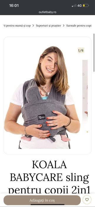 Sling (wrap) KOALA Babycare 2 în 1