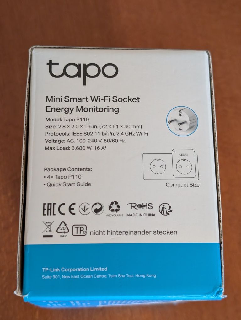TP-Link Tapo P110 smart контакти WiFi