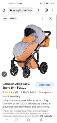 Carucior Anex baby Sport 3 in 1