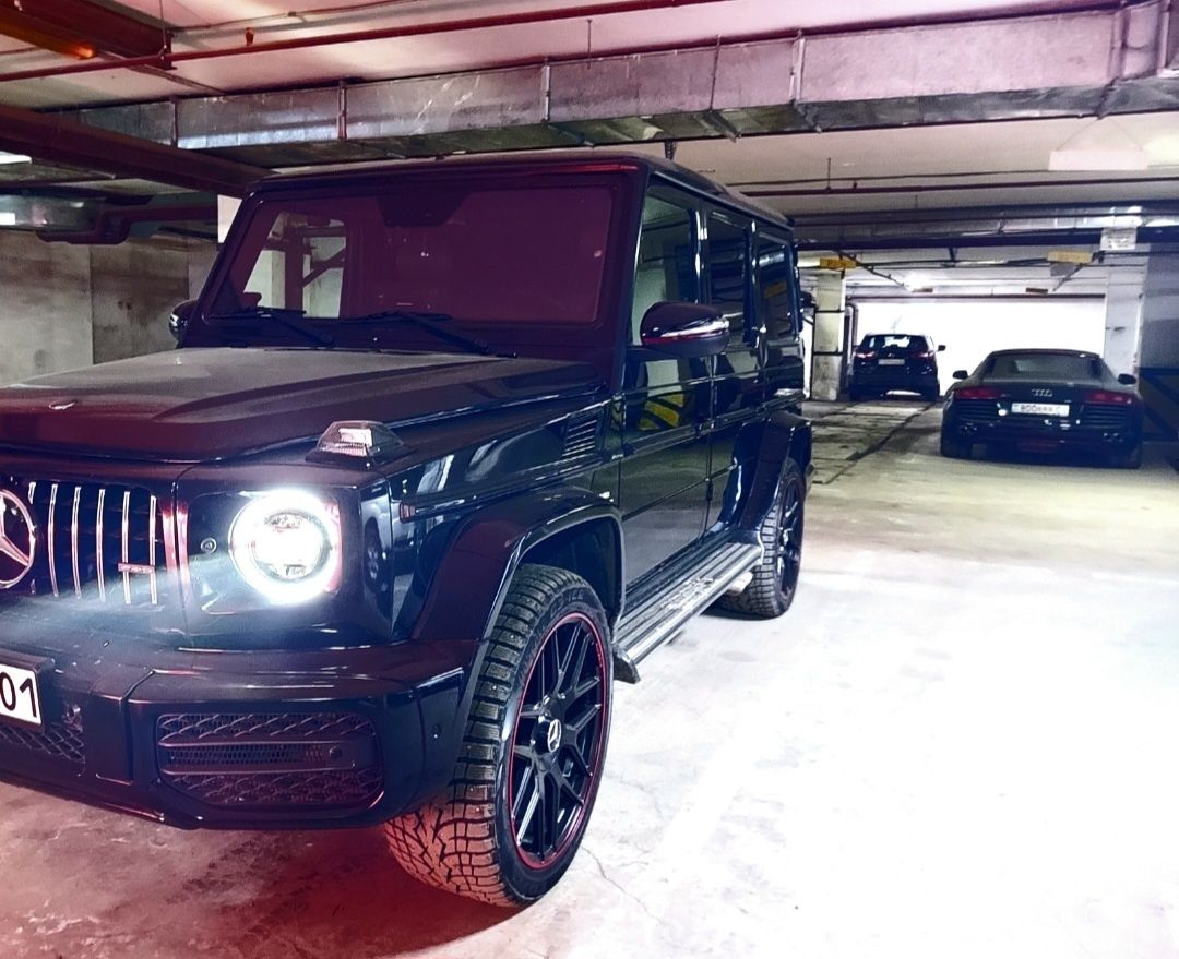 Led Фары на G class,W463 рестайлинг, большие ангельские глазки