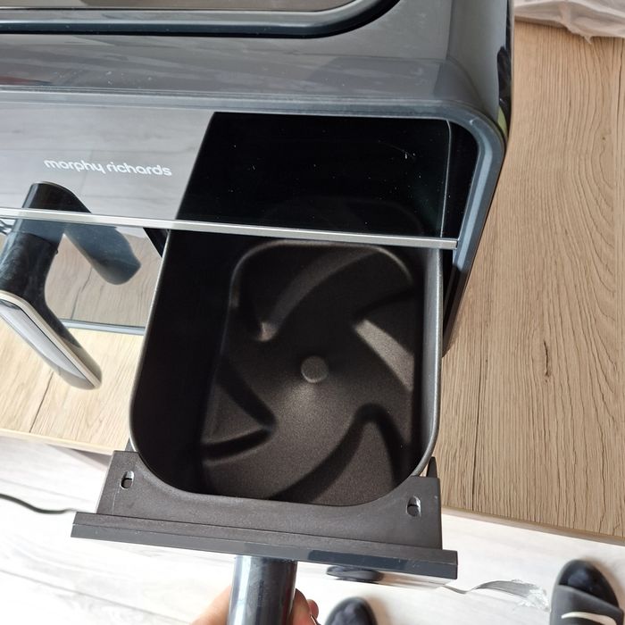 Air fryer Friteuza Morphy Richards 480020, 2 compartimente, panou tact