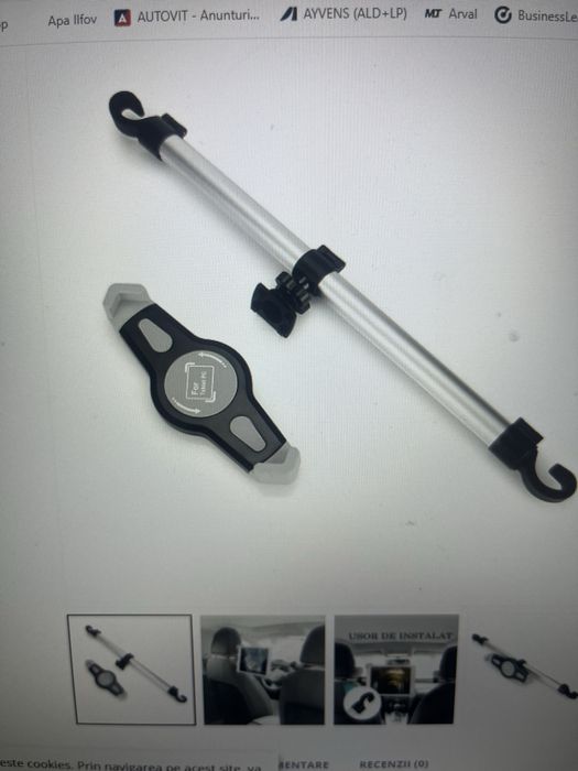 Suport auto extensibil tableta-aluminiu