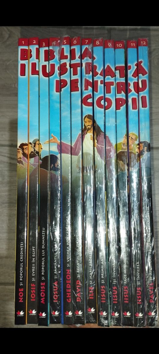 Biblia ilustrata pentru copii, colecție completa 12 volume