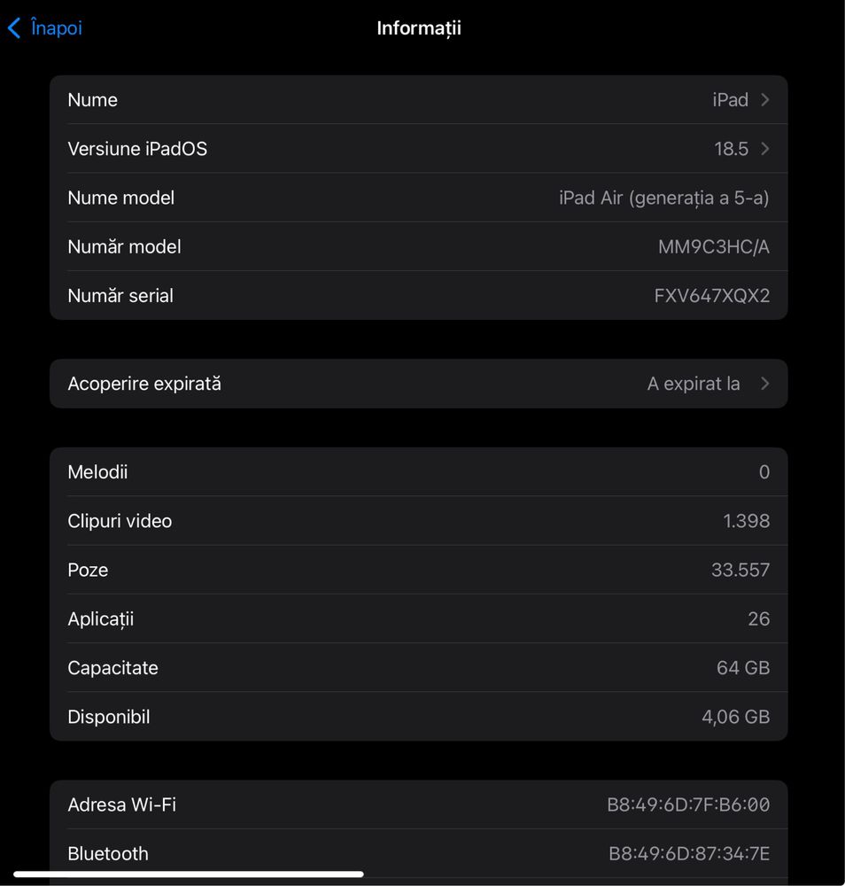 Ipad air 5, 64gb, space grey + apple pencil si logitech folio touch