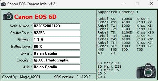 Canon EOS 6D - 92356 Cadre