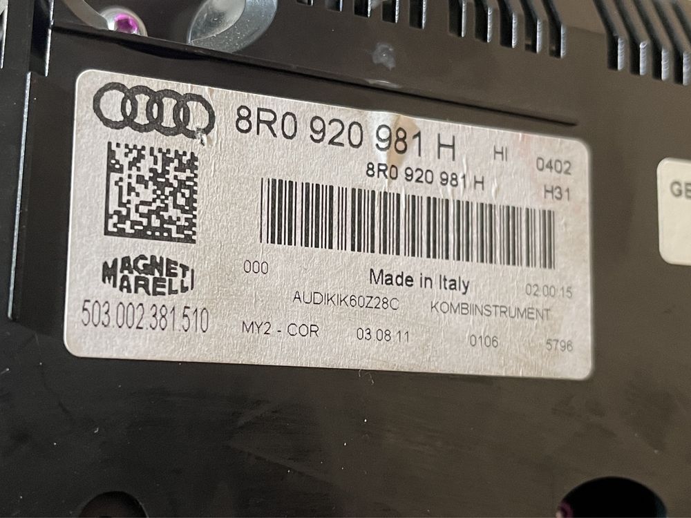 Ceasuri bord Audi Q5 tdi