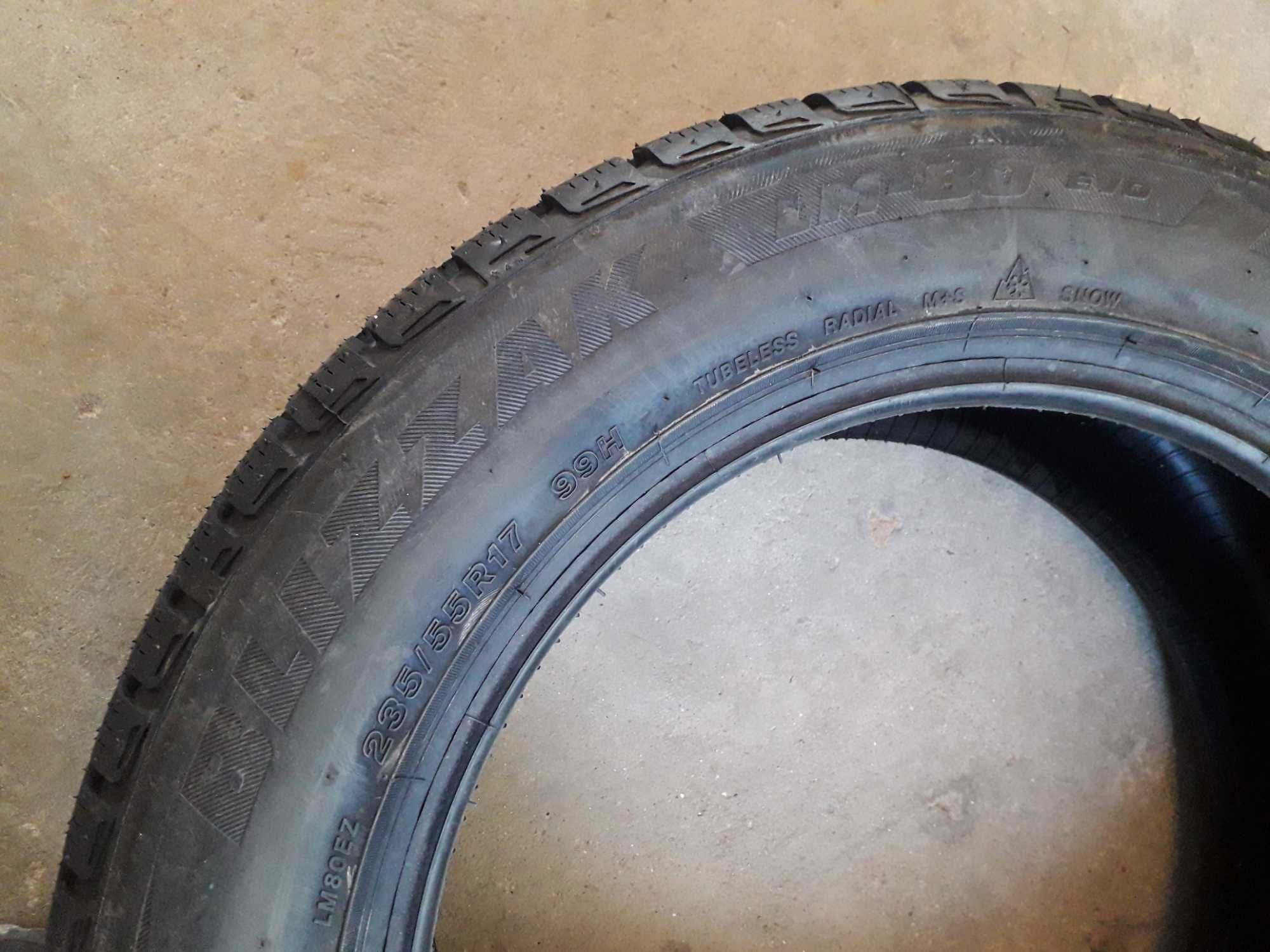 2 Нови зимни гуми R17 235/55 Bridgestone Blizzak LM-80 evo 99H