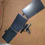 Set 3 monitoare + picior + docking station