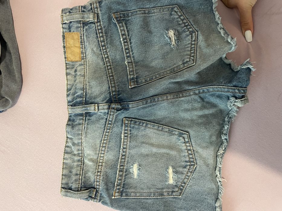 Сини дънкови къси панталонки