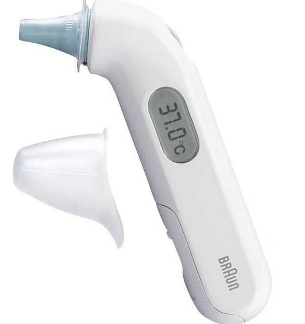 Termometru auricular NOU  BRAUN Thermoscan 3 alb-albastru