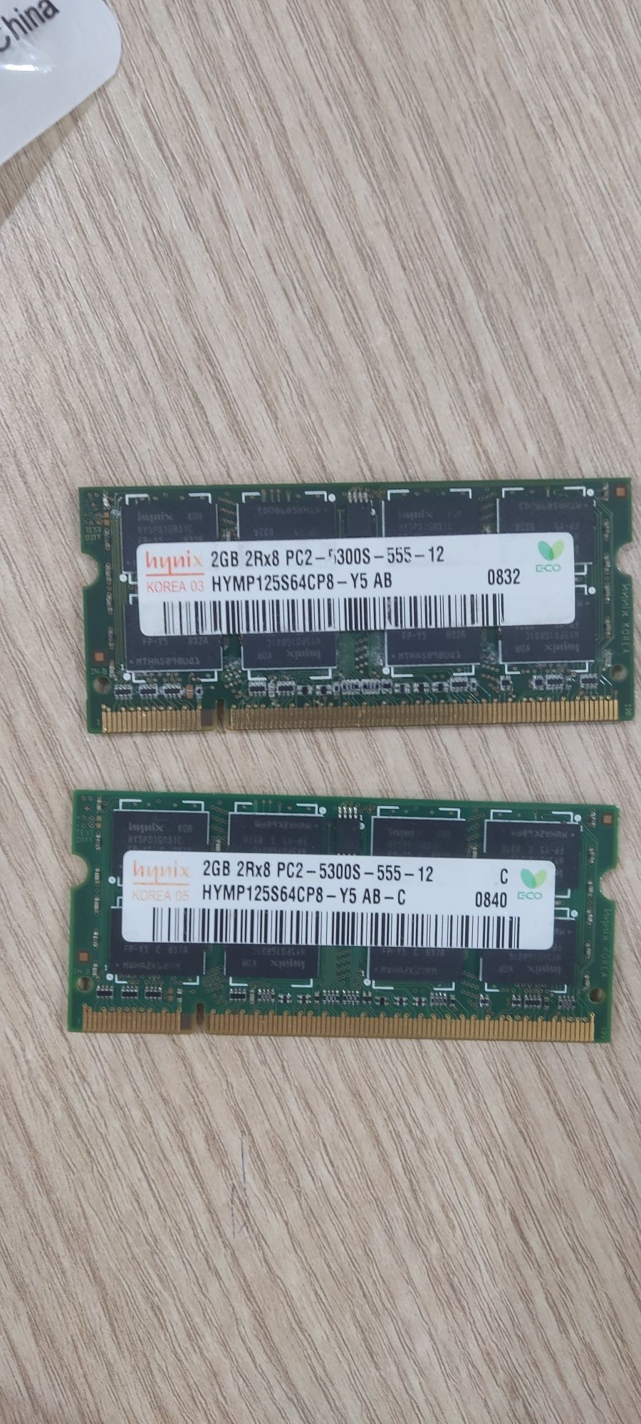 Оперативная память Ddr2 Hynix 2 планки по 2 гб
