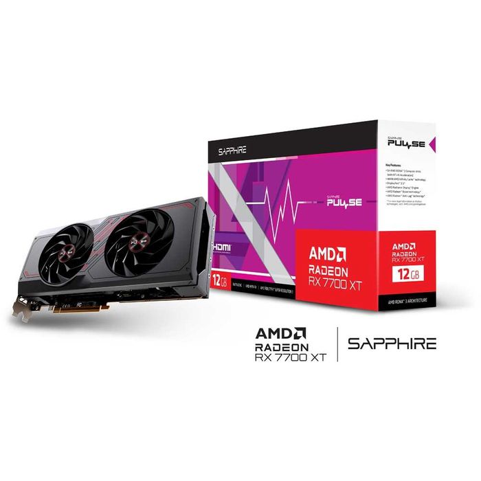 Sapphire Radeon RX 7700 XT Pulse 12GB, gatantie ianuarie.2027
