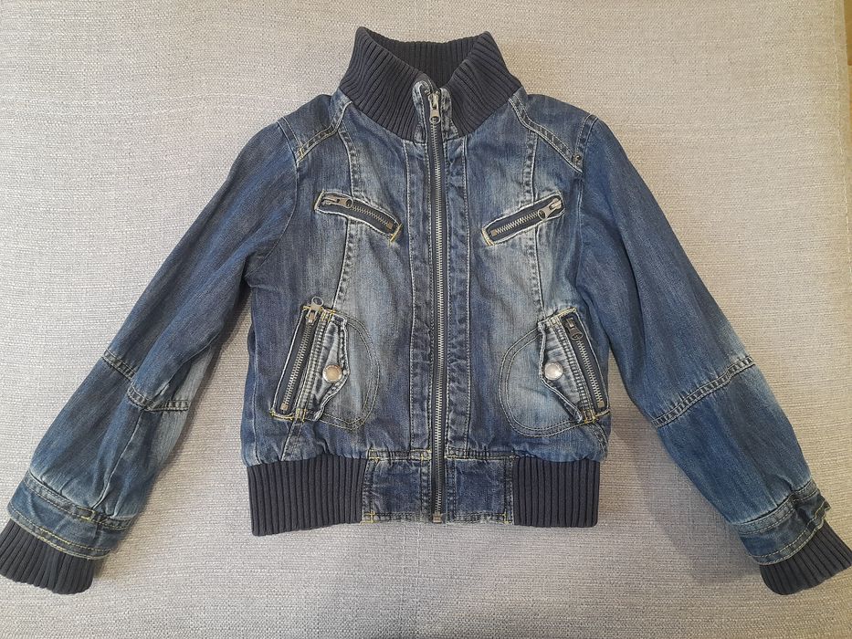 Детски дрешки-Дънково яке,екип,рокля,грейка-размер 116