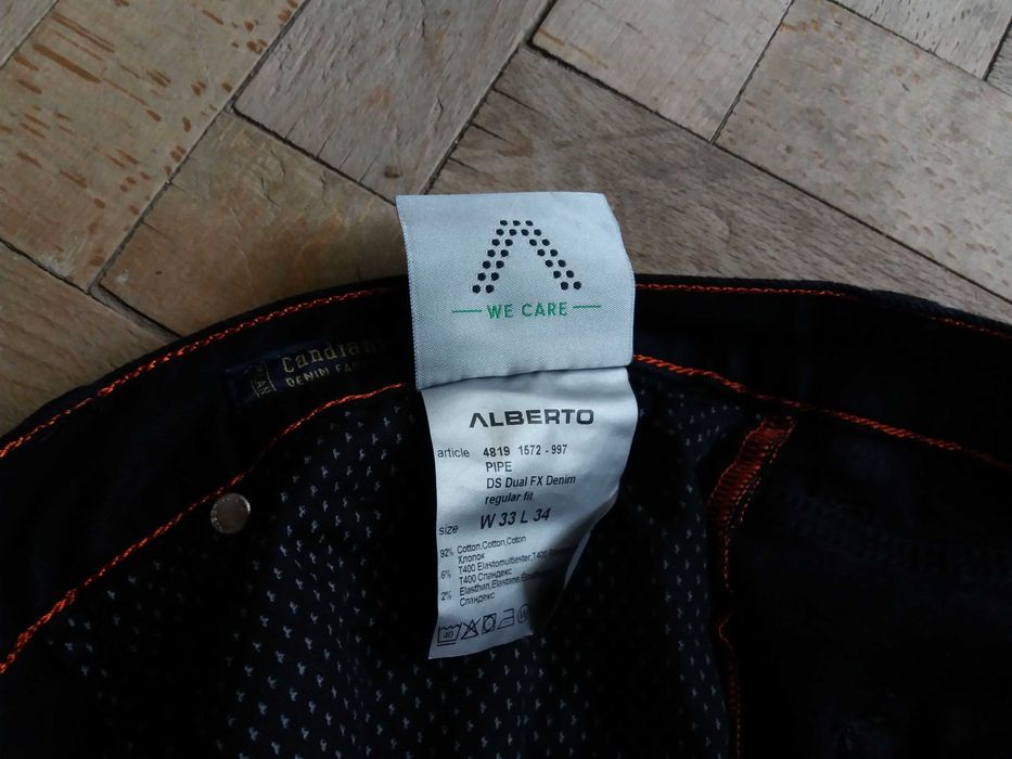 Blugi Alberto T400 Luxury  33/34  -  talie 44, crac 87, deschidere 18