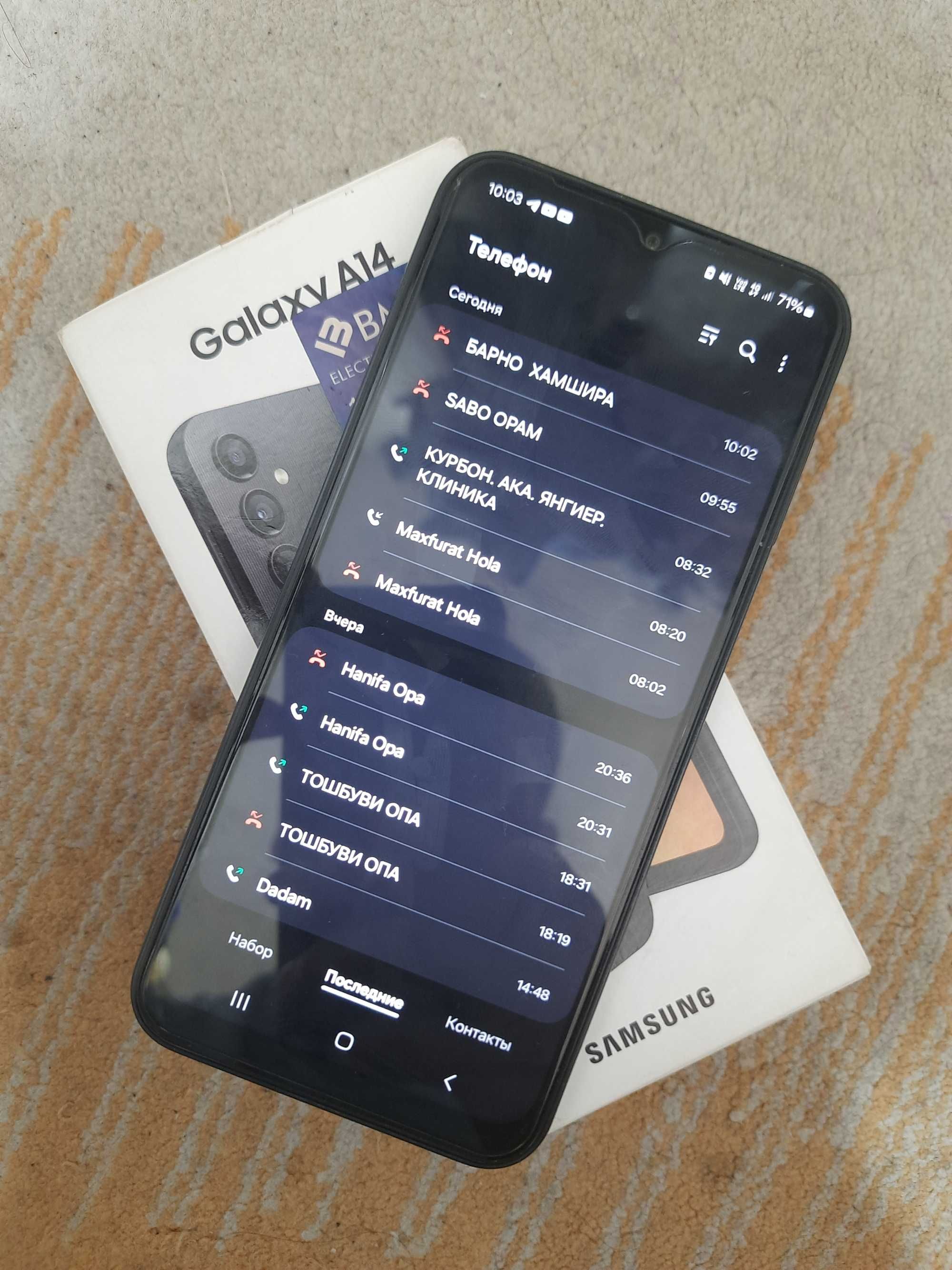 Samsung A14 Karobka dakument 6/128GB