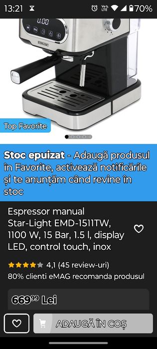 Espressor manual