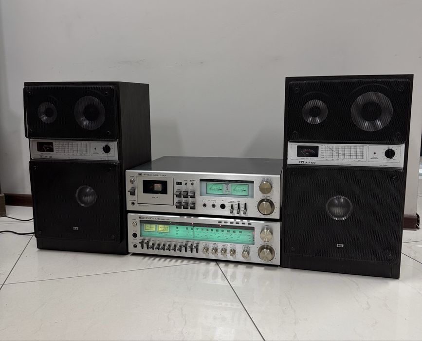 Аудио сет ITT ресивър HIFI 8033, Дек HIFI 8021, тонколони ITT