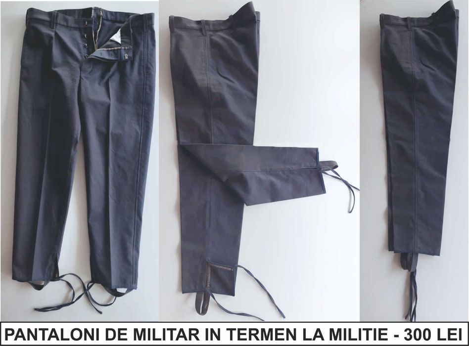 Veston si pantaloni de MILITAR in termen la MILITIE (RSR)