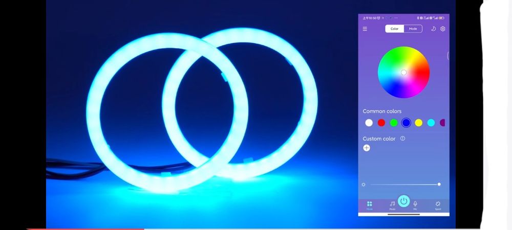 Angel Eyes App Bluetooth RBG DR pentru ATV