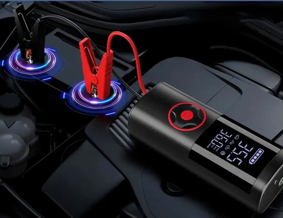 Booster pornire auto, compresor, 5 in 1.